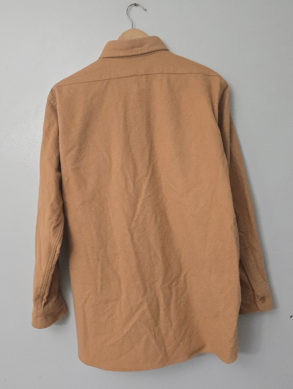 LL Bean Vintage Casual Orange Mens Regular Button Front Outdoors 16 / Large - Picture 3 of 8